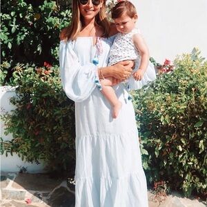 Pitusa Light Blue Long Sleeve Dress